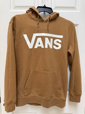 Vans Brown Pullover Hoodie with White Logo